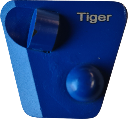 Golvslipsegment för ScanMaskin Tiger Blå Moturs Rot med stödklack